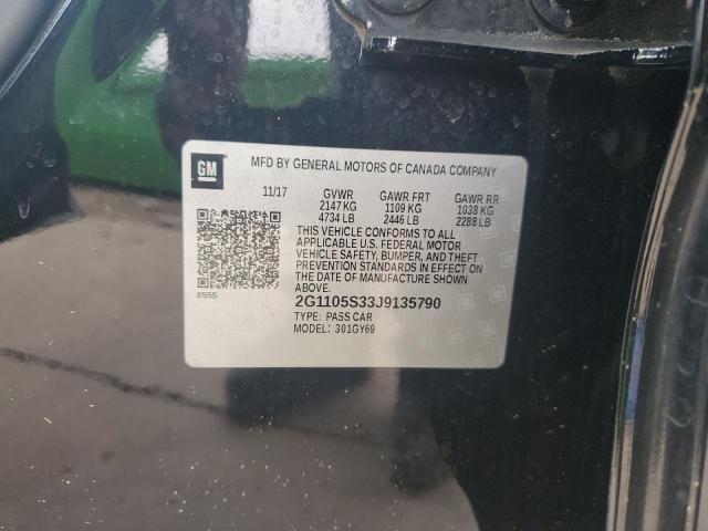 2018 CHEVROLET IMPALA LT 2G1105S33J9135790