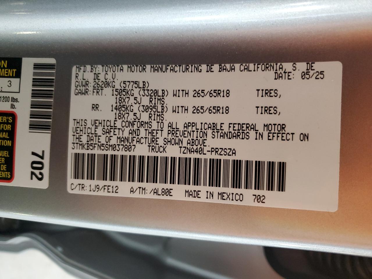 TOYOTA TACOMA DOUBLE CAB