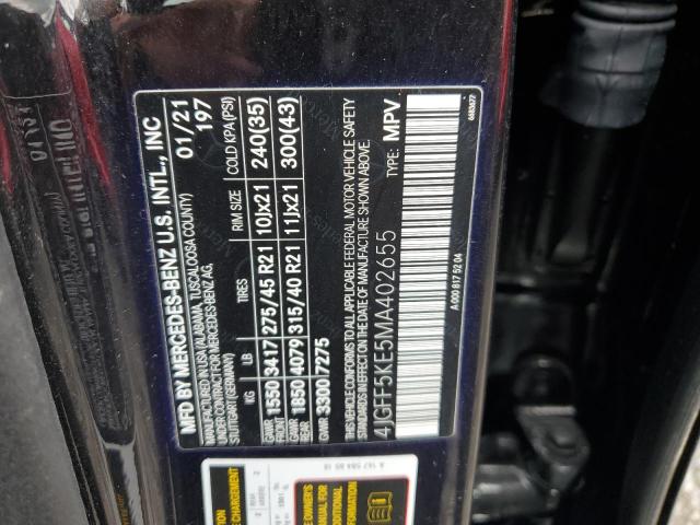 2021 MERCEDES-BENZ GLS 450 4MATIC 4JGFF5KE5MA402655