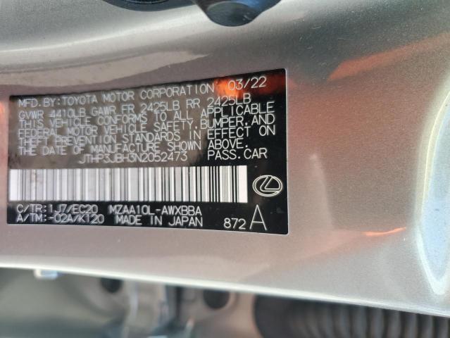 2022 LEXUS UX 200 BAS JTHP3JBH3N2052473
