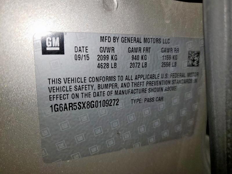 2016 CADILLAC CTS LUXURY 1G6AR5SX8G0109272