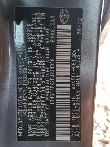 2015 TOYOTA CAMRY LE - 4T1BF1FK8FU931056