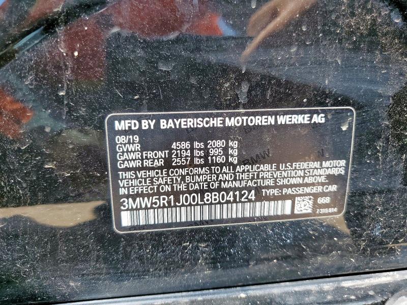 2020 BMW 330I - 3MW5R1J00L8B04124