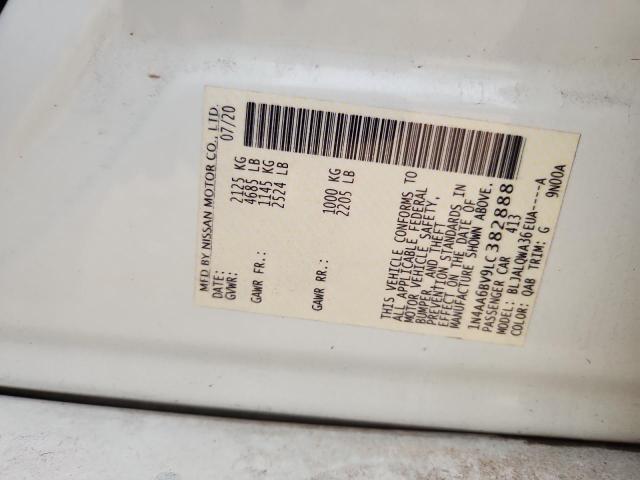 2020 NISSAN MAXIMA S 1N4AA6BV9LC382888