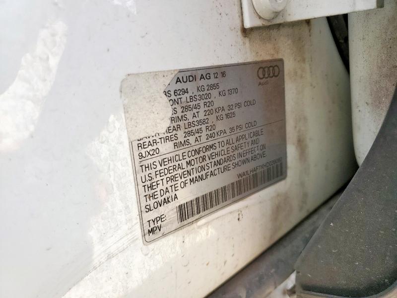 2017 AUDI Q7 PREMIUM WA1LHAF7XHD039080