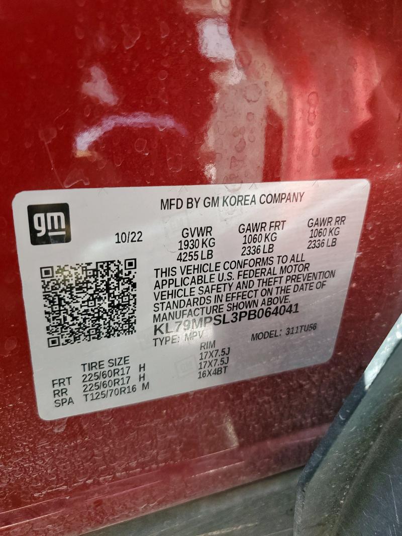 2023 CHEVROLET TRAILBLAZER LT KL79MPSL3PB064041