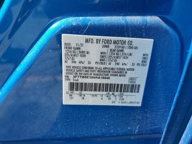 2022 FORD MAVERICK X 3FTTW8E39NRA18646