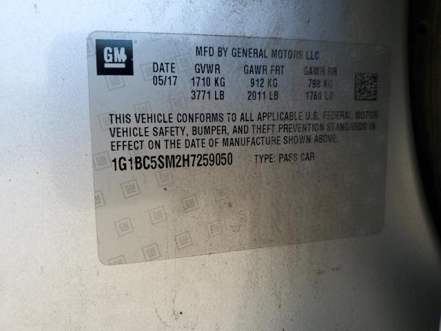 2017 CHEVROLET CRUZE LS 1G1BC5SM2H7259050