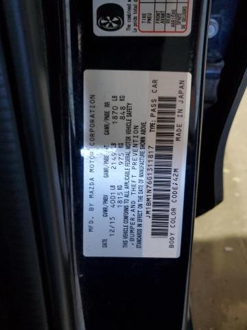 2016 MAZDA 3 GRAND TOURING JM1BM1N76G1311817