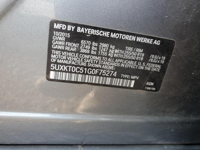 2016 BMW X5 XDR40E 5UXKT0C51G0F75274