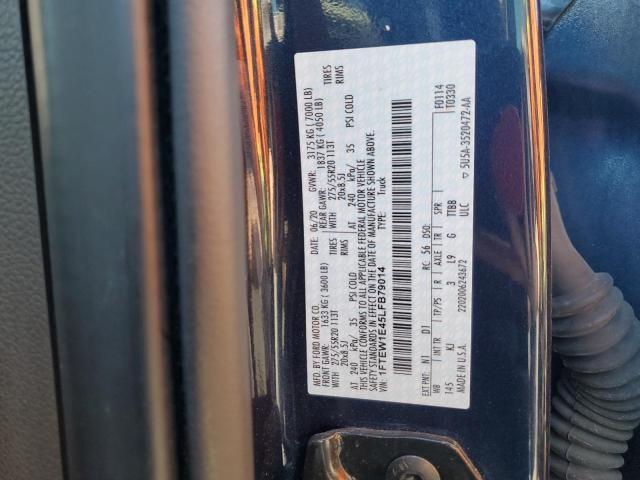 2020 FORD F150 CREW 1FTEW1E45LFB79014