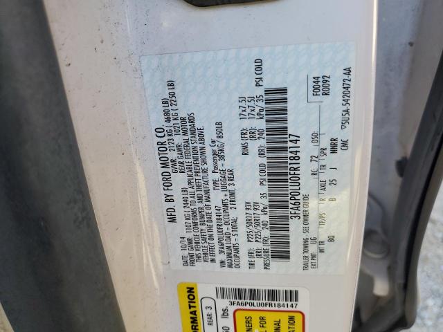2015 FORD FUSION SE HYBRID 3FA6P0LU0FR184147