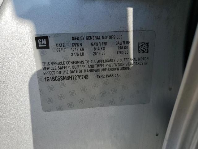 2017 CHEVROLET CRUZE LS #3279106227