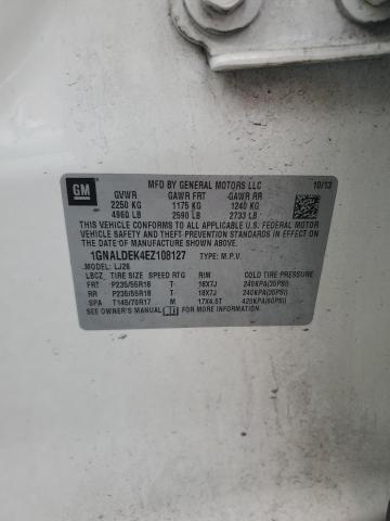 2014 CHEVROLET EQUINOX LT - 1GNALDEK4EZ108127