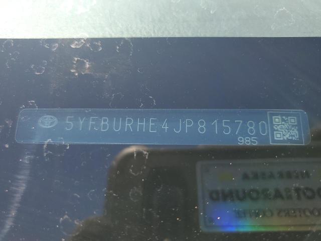 2018 TOYOTA COROLLA L - 5YFBURHE4JP815780