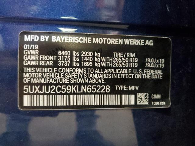 2019 BMW X5 XDRIVE5 5UXJU2C59KLN65228