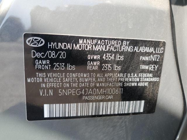 2021 HYUNDAI SONATA SE 5NPEG4JA0MH100611