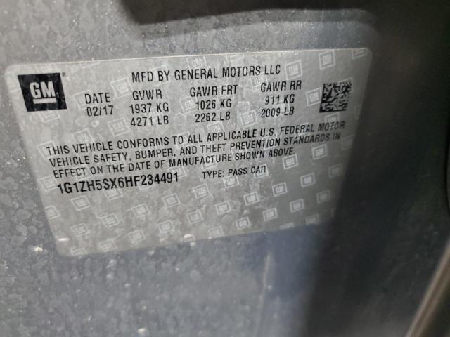 2017 CHEVROLET MALIBU PRE 1G1ZH5SX6HF234491