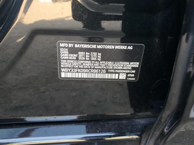 2024 BMW I5 EDRIVE WBY33FK09RCR86126