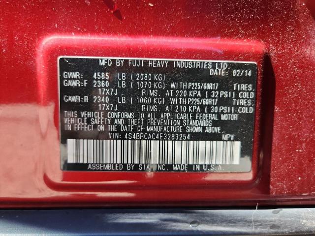 2014 SUBARU OUTBACK 2. - 4S4BRCAC4E3283254