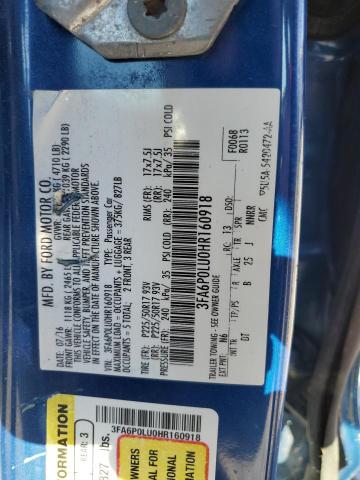 2017 FORD FUSION SE 3FA6P0LU0HR160918