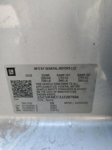 2018 CHEVROLET SILVERADO K1500 LT #3311555232