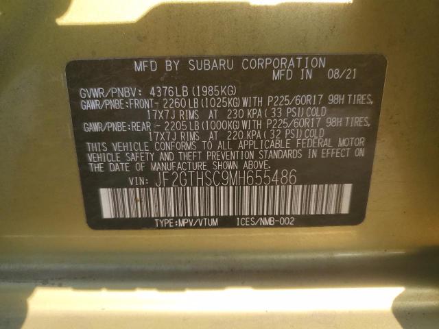 2021 SUBARU CROSSTREK JF2GTHSC9MH655486