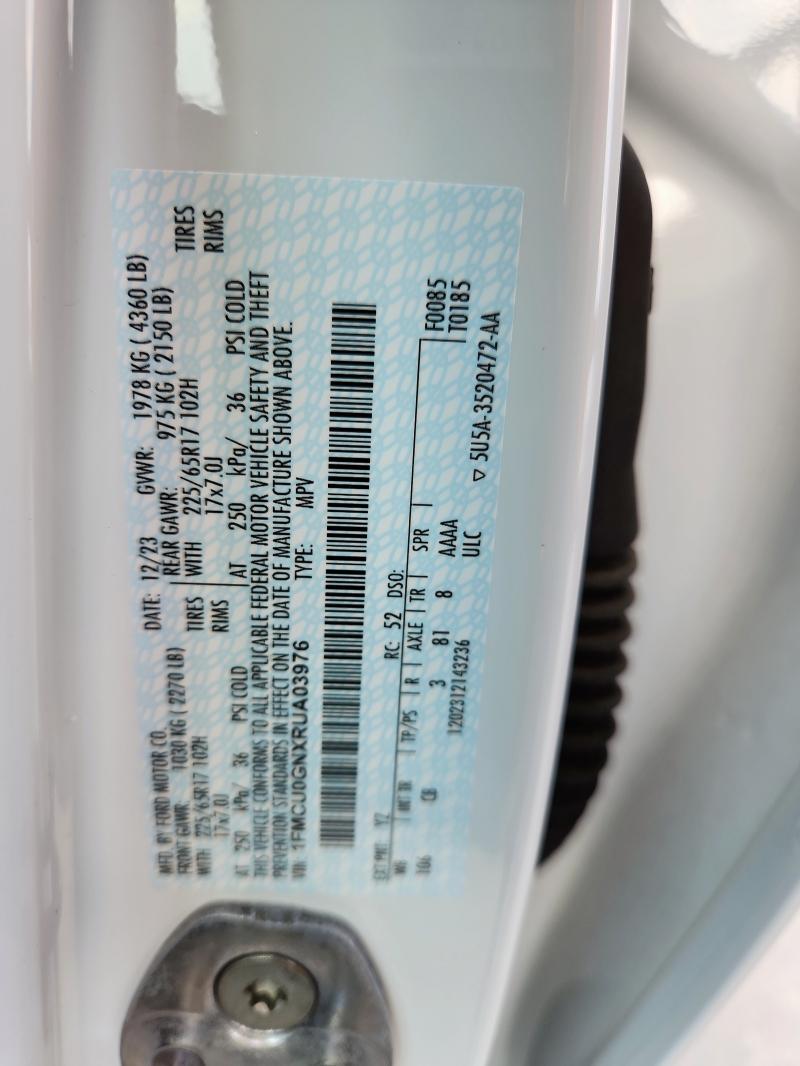 2024 FORD ESCAPE ACTIVE - 1FMCU0GNXRUA03976