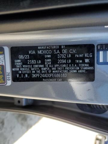 2023 KIA FORTE LX 3KPF24AD0PE686183