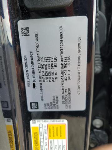 2021 CADILLAC ESCALADE P 1GYS4BKL2MR346031