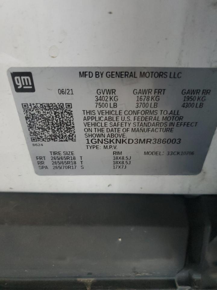 CHEVROLET TAHOE K1500 LT