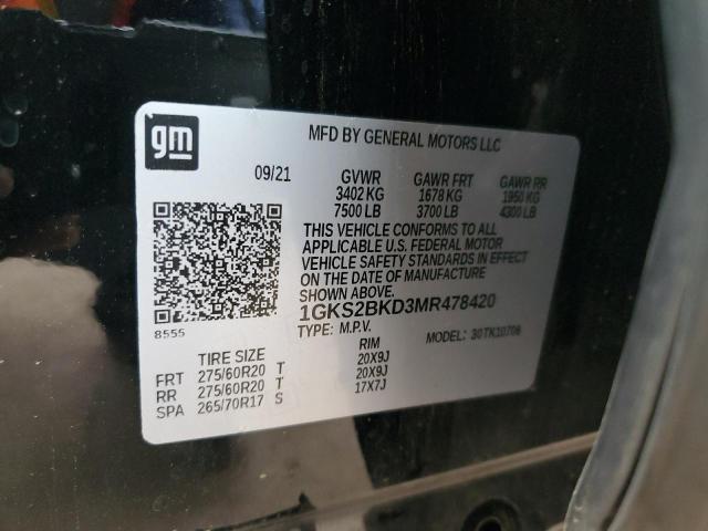 2021 GMC YUKON SLT - 1GKS2BKD3MR478420