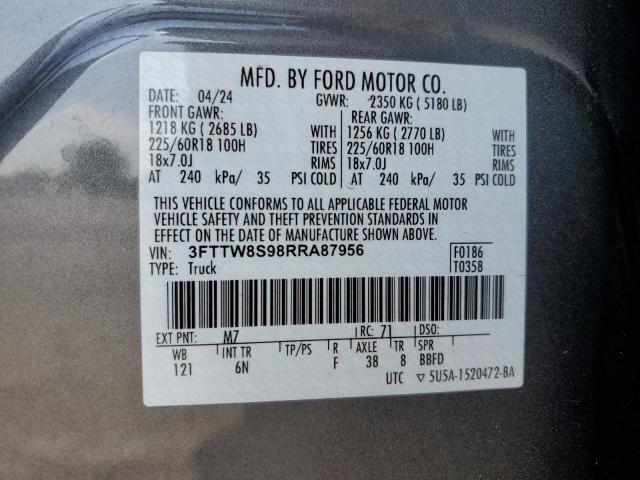 2024 FORD MAVERICK L 3FTTW8S98RRA87956