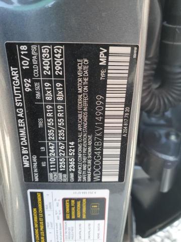 2019 MERCEDES-BENZ GLC WDC0G4KB7KV149099