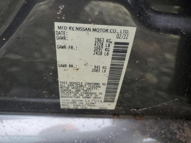 2022 NISSAN ALTIMA S - 1N4BL4BV6NN337501