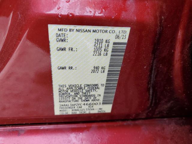 2015 NISSAN ALTIMA 2.5 - 1N4AL3AP2FC466003