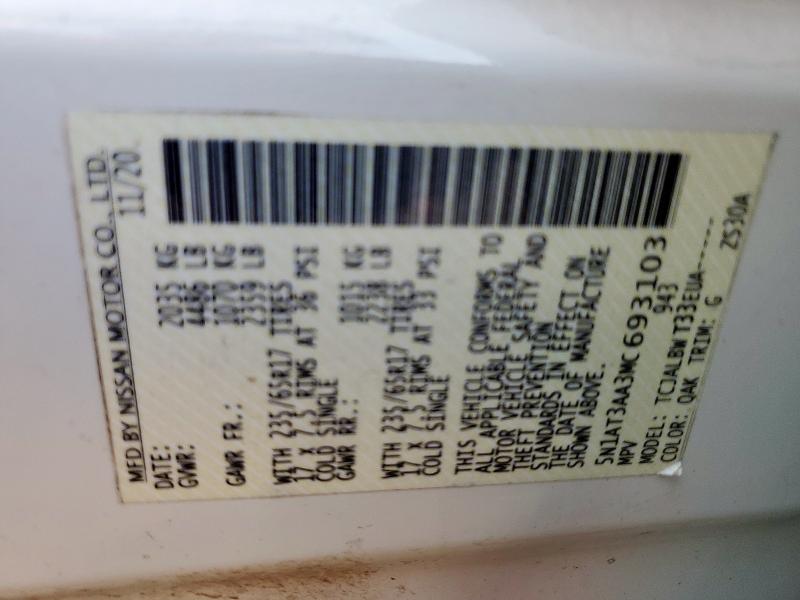 2021 NISSAN ROGUE S 5N1AT3AA3MC693103