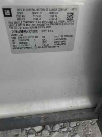 2017 CHEVROLET EQUINOX LS - 2GNALBEK8H1518088