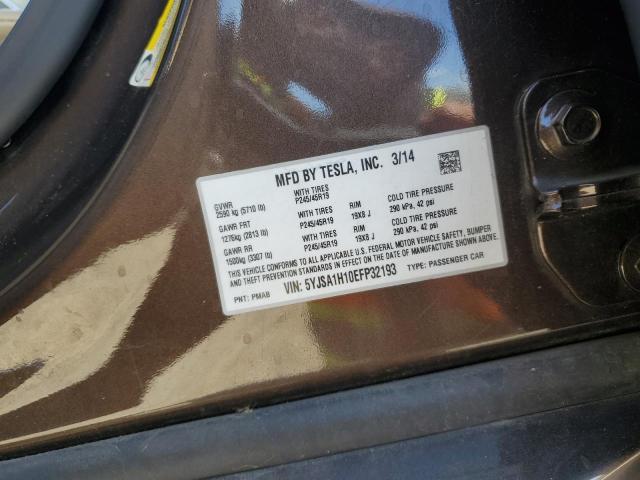 2014 TESLA MODEL S - 5YJSA1H10EFP32193