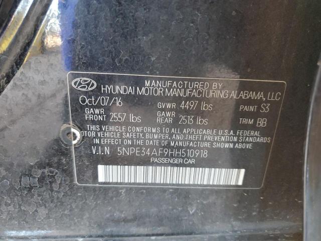 2017 HYUNDAI SONATA SPORT - 5NPE34AF9HH510918