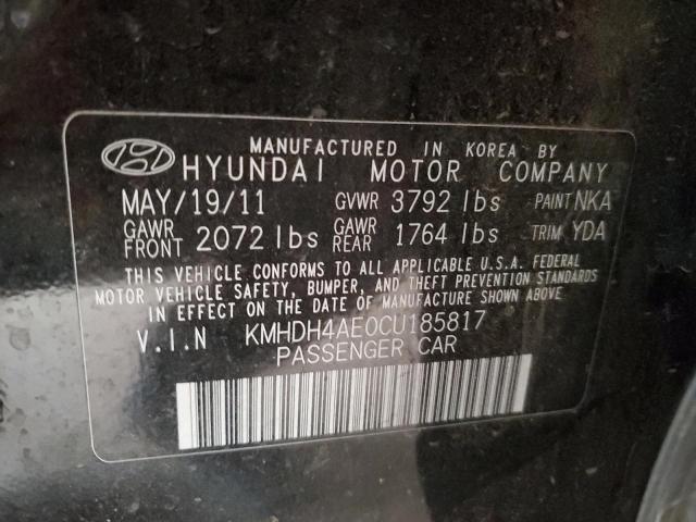 2012 HYUNDAI ELANTRA GL - KMHDH4AE0CU185817