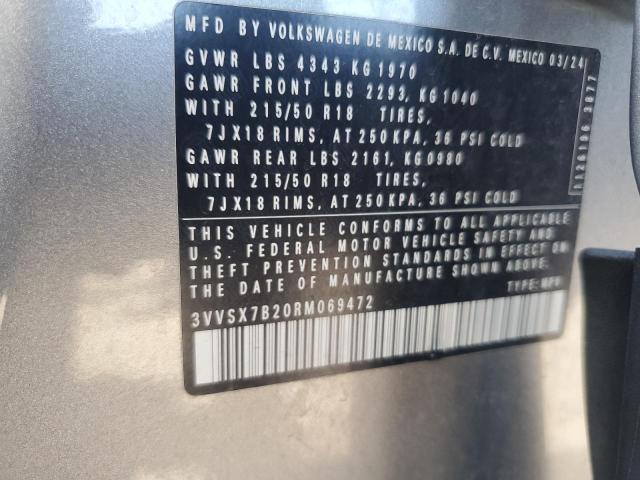 2024 VOLKSWAGEN TAOS SE 3VVSX7B20RM069472
