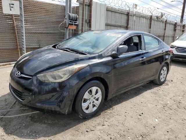 HYUNDAI ELANTRA SE 2016 black  gas KMHDH4AE6GU601634 photo #1