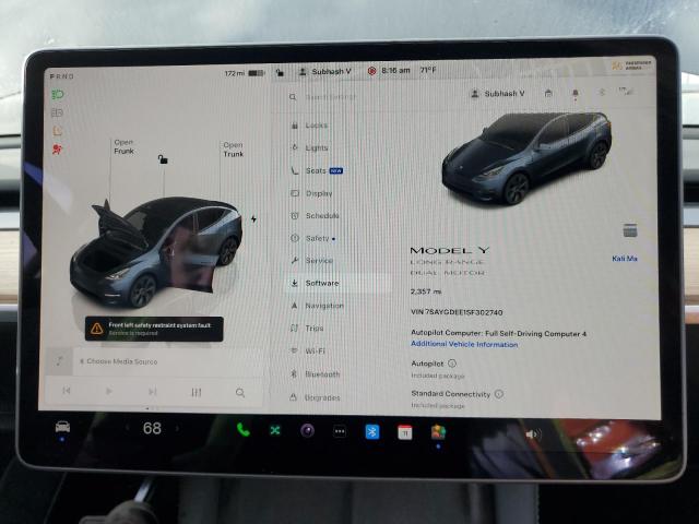 2025 TESLA MODEL Y 7SAYGDEE1SF302740