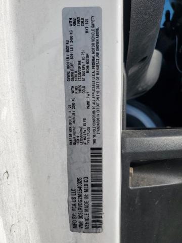 2021 RAM PROMASTER 3C6LRVDG2ME540025