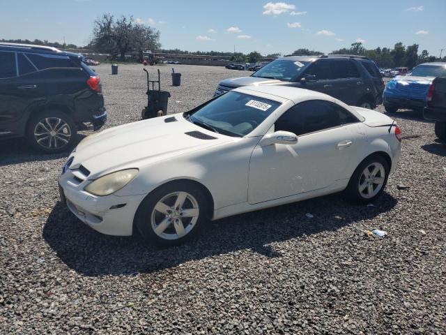 MERZ SLK 280 2006 white converti gas WDBWK54F86F105650 photo #1