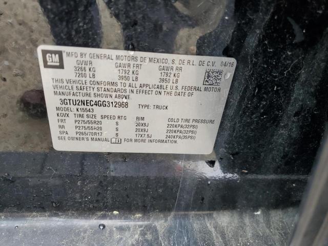 2016 GMC SIERRA K15 3GTU2NEC4GG312968