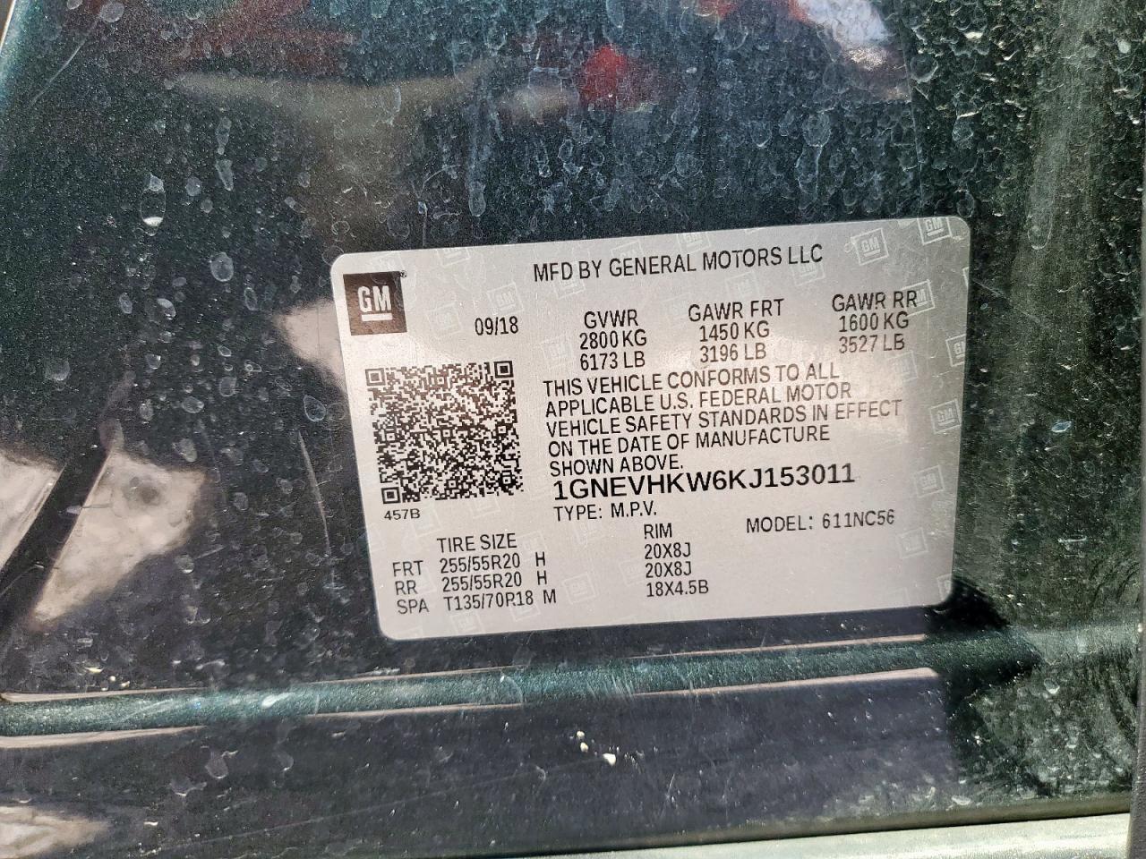 CHEVROLET TRAVERSE LT