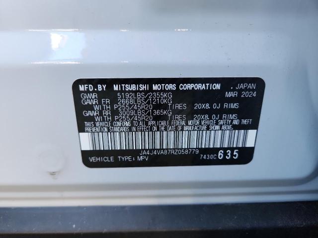 2024 MITSUBISHI OUTLANDER JA4J4VA87RZ058779