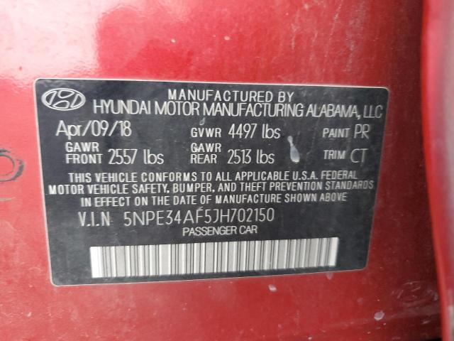 2018 HYUNDAI SONATA SPO 5NPE34AF5JH702150